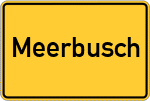 Place name sign Meerbusch