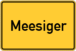 Place name sign Meesiger