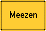 Place name sign Meezen