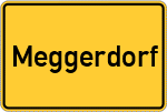 Place name sign Meggerdorf