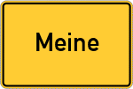 Place name sign Meine