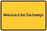 Place name sign Meinhard bei Eschwege