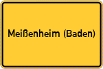 Place name sign Meißenheim (Baden)
