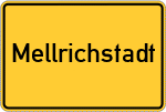 Place name sign Mellrichstadt