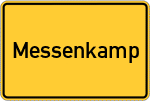 Place name sign Messenkamp