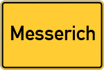 Place name sign Messerich