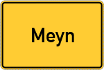 Place name sign Meyn