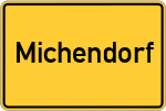 Place name sign Michendorf