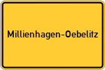 Place name sign Millienhagen-Oebelitz