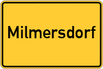 Place name sign Milmersdorf