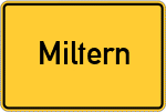 Place name sign Miltern