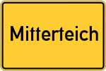 Place name sign Mitterteich