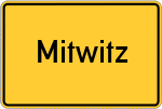 Place name sign Mitwitz