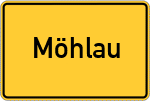 Place name sign Möhlau
