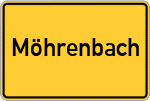 Place name sign Möhrenbach