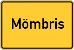 Place name sign Mömbris