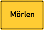 Place name sign Mörlen