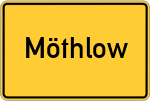Place name sign Möthlow