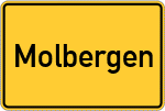 Place name sign Molbergen