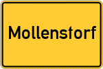 Place name sign Mollenstorf