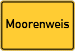 Place name sign Moorenweis