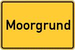 Place name sign Moorgrund
