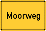 Place name sign Moorweg