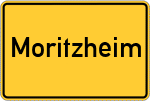 Place name sign Moritzheim