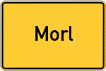 Place name sign Morl