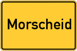 Place name sign Morscheid, Ruwer
