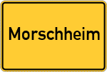 Place name sign Morschheim