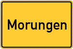 Place name sign Morungen
