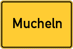 Place name sign Mucheln