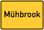 Place name sign Mühbrook