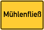 Place name sign Mühlenfließ
