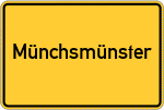 Place name sign Münchsmünster