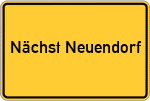 Place name sign Nächst Neuendorf