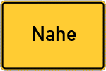 Place name sign Nahe