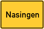 Place name sign Nasingen