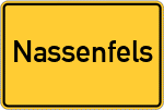 Place name sign Nassenfels