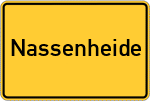 Place name sign Nassenheide