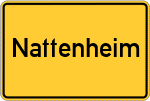Place name sign Nattenheim