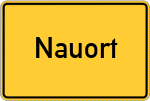 Place name sign Nauort