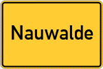 Place name sign Nauwalde