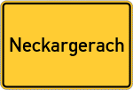 Place name sign Neckargerach