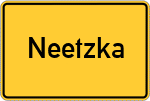 Place name sign Neetzka