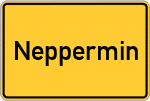 Place name sign Neppermin