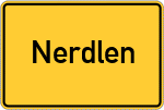 Place name sign Nerdlen
