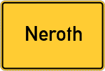 Place name sign Neroth