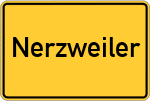 Place name sign Nerzweiler